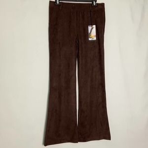 Betabrand Women's Brown  Straight Leg Dress Yoga Pants Size Medium Petite